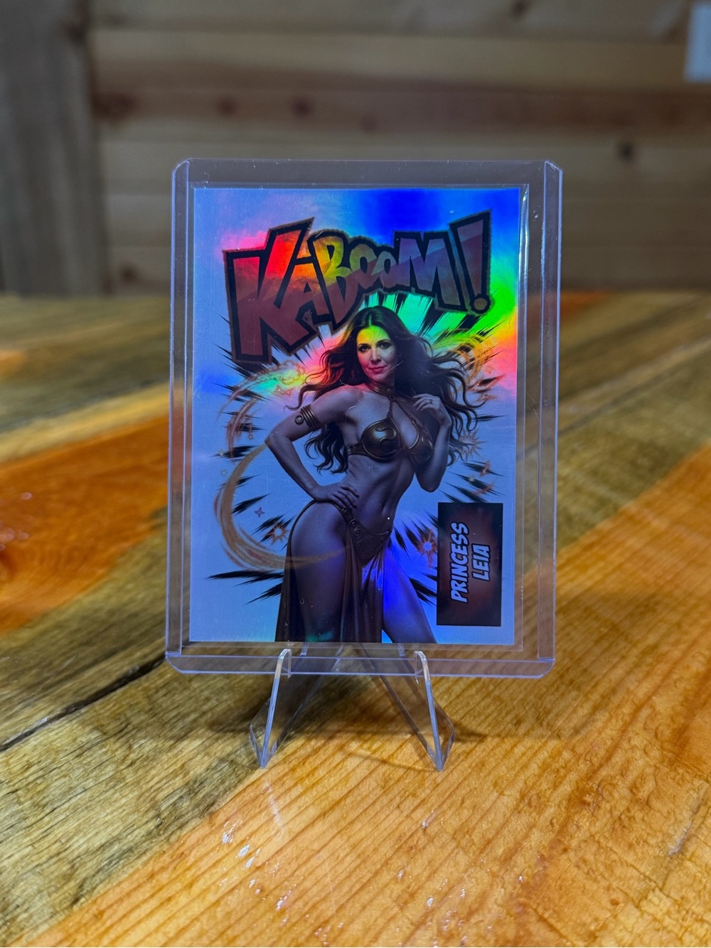 Princess Leia Kaboom! Custom Trading Card